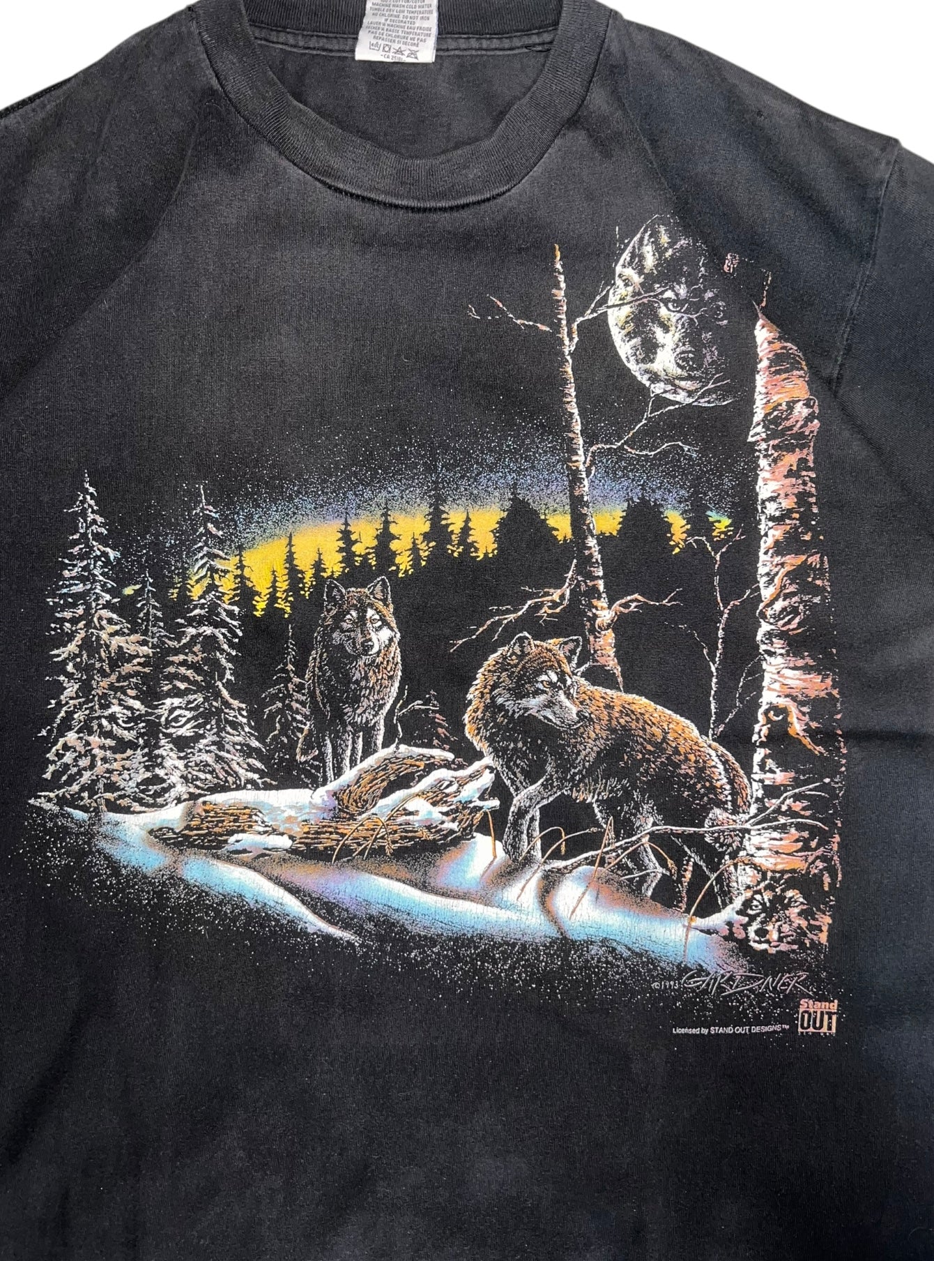 VINTAGE 1993 ANIMAL WOLF TEE