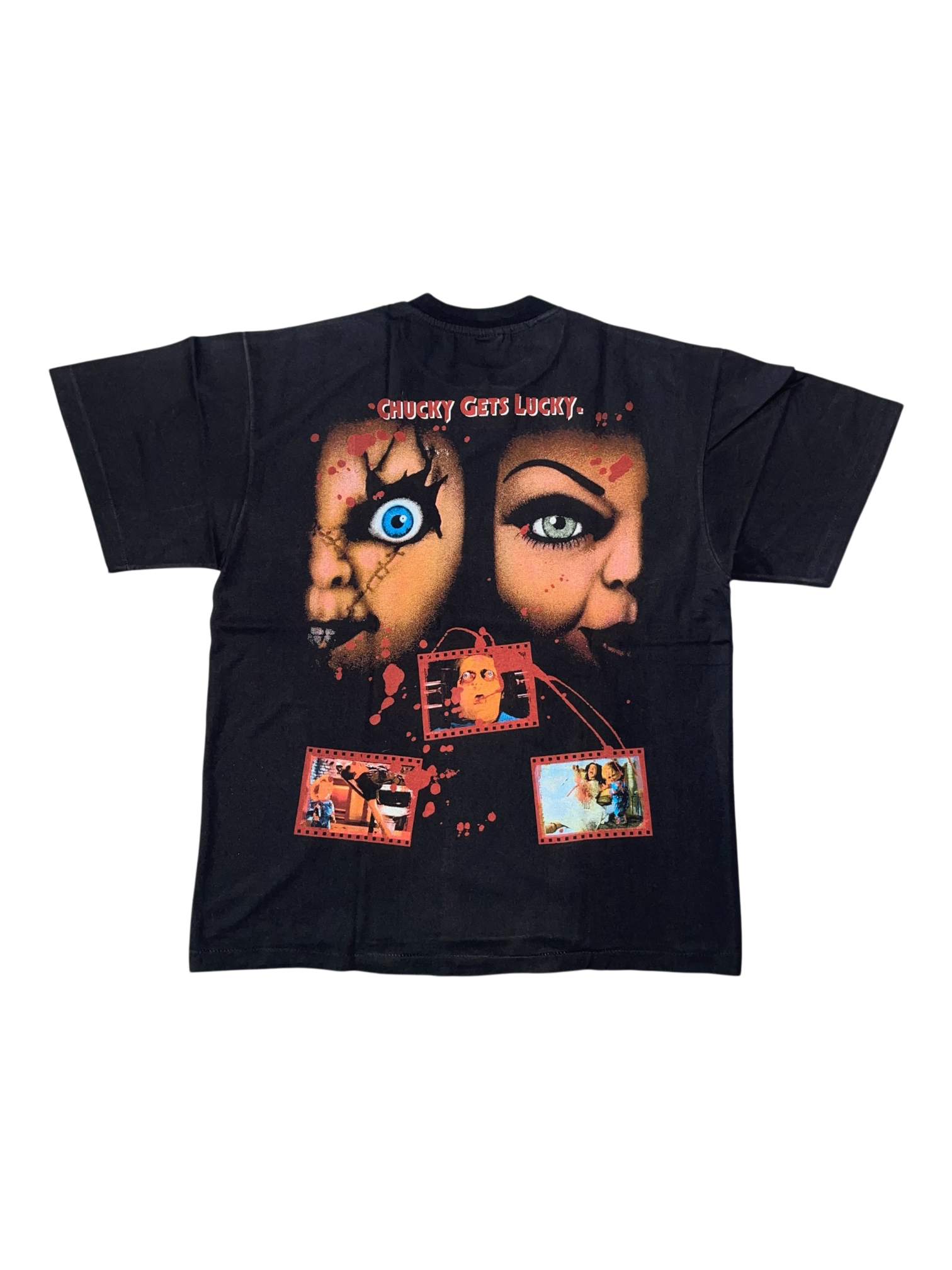VINTAGE BOOTLEG "CHUCKY" MOVIE FRONT & BACK HIT TEE