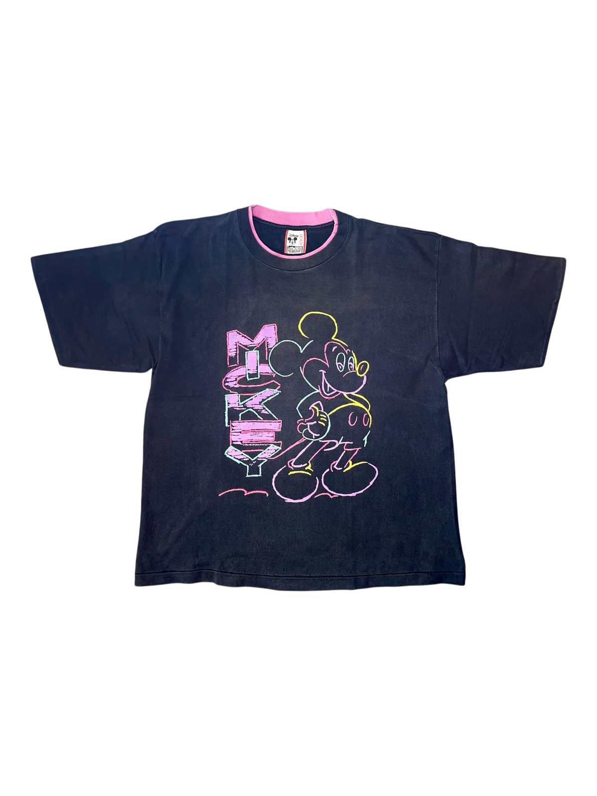 VINTAGE WALT DISNEY "MICKEY MOUSE" ART CRAYON TEE
