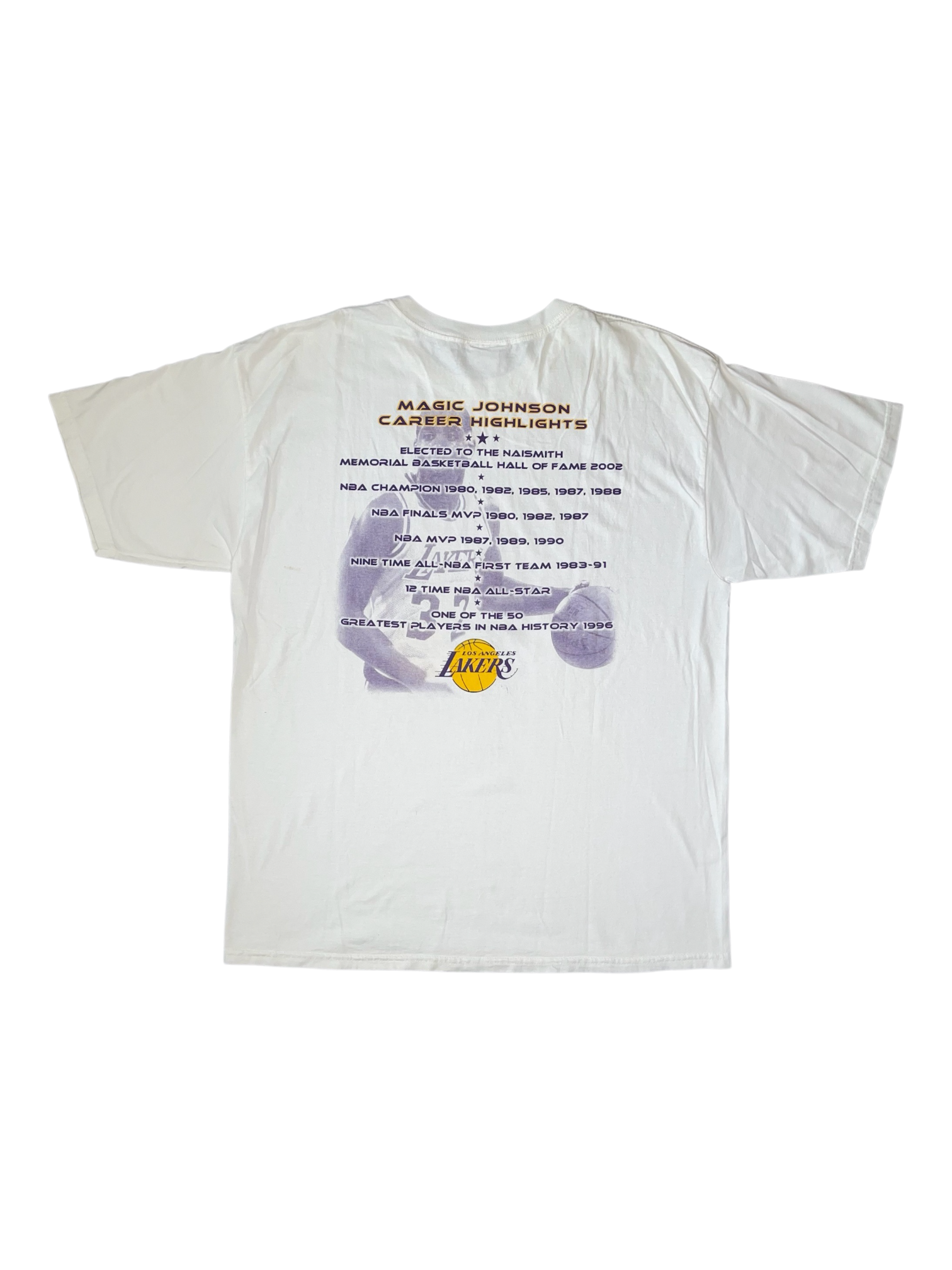 VINTAGE "MAGIC JOHNSON" LAKERS WHITE TEE