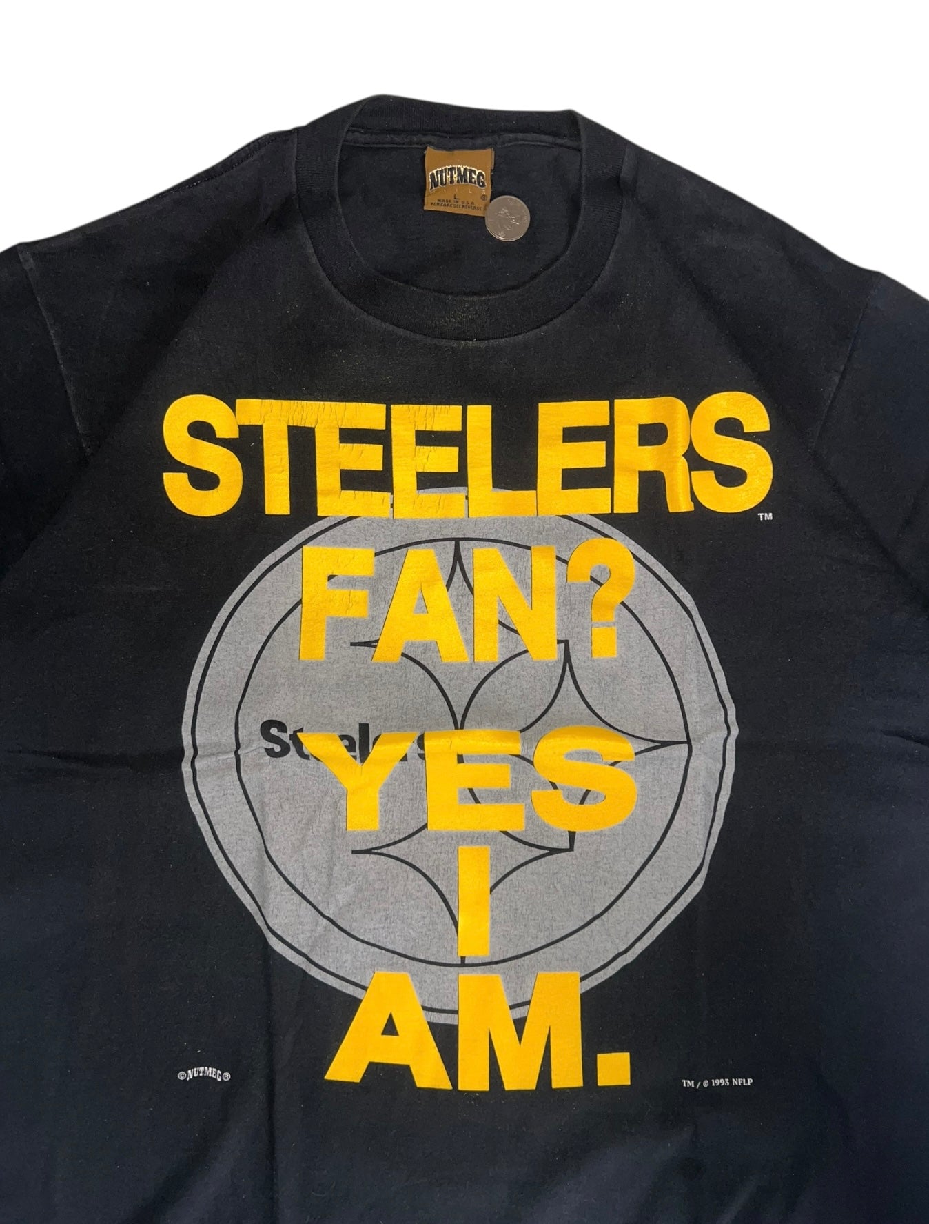 VINTAGE 1995 NFL PITTSBURGH STEELERS BLACK TEE