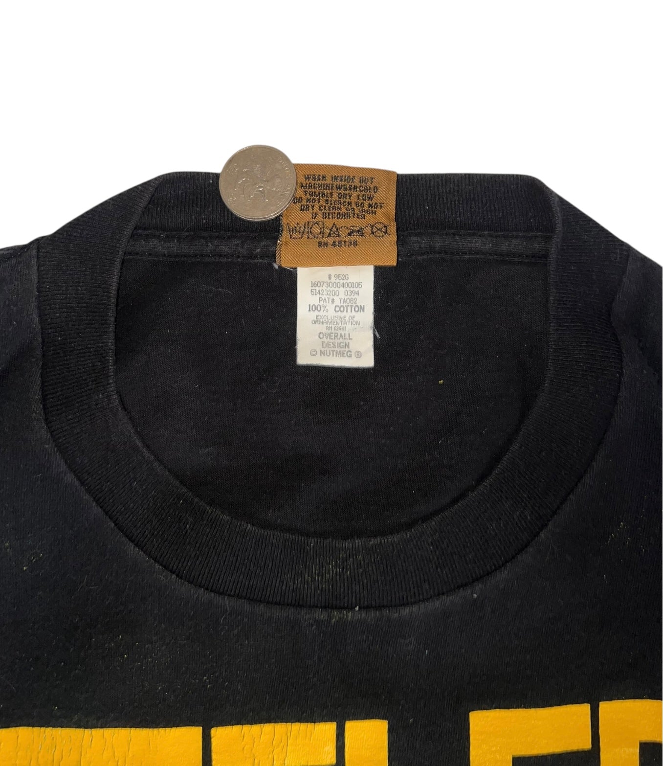 VINTAGE 1995 NFL PITTSBURGH STEELERS BLACK TEE