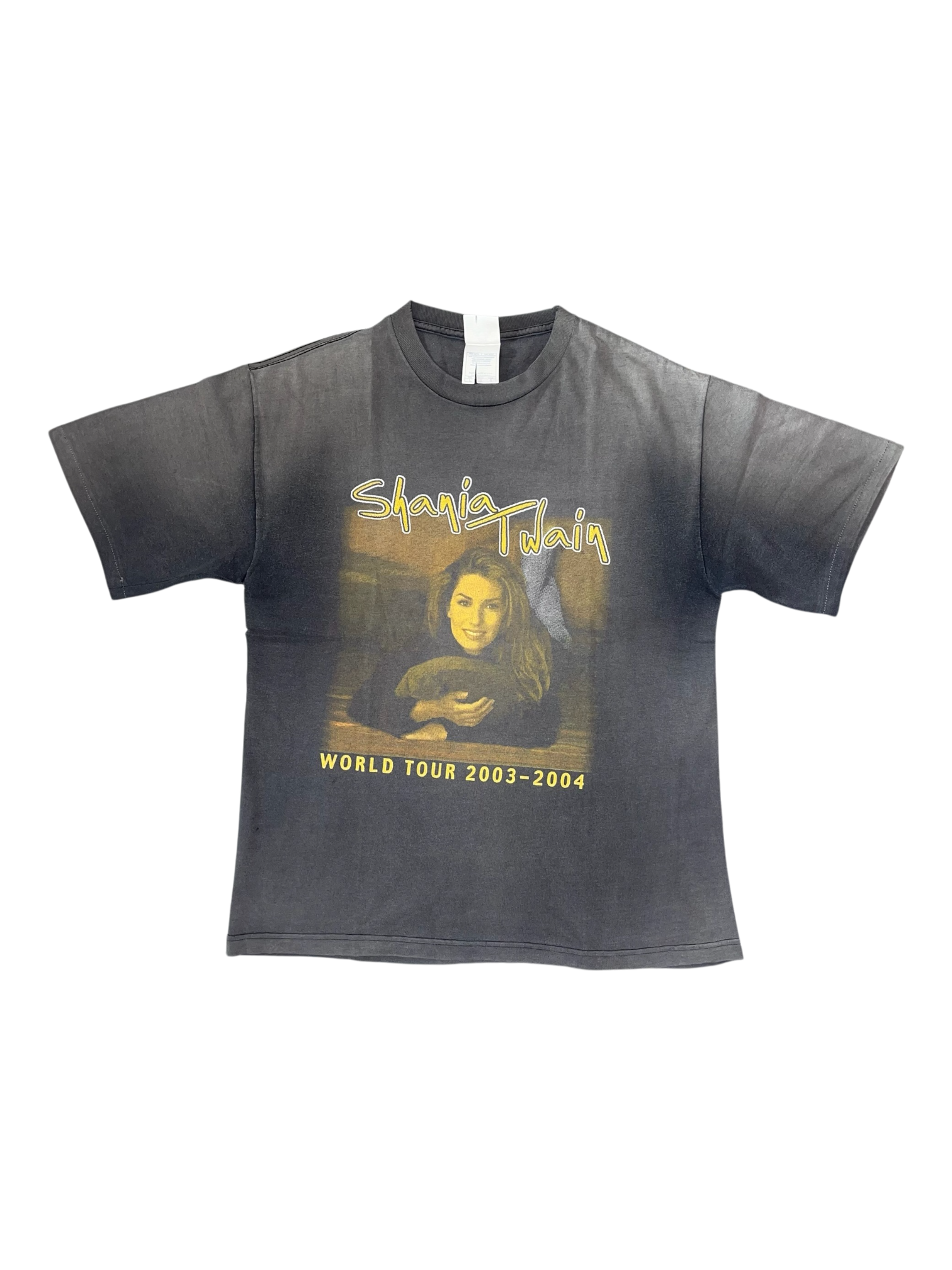 VINTAGE SHANIA TWAIN ARTIST FADED BLACK TEE