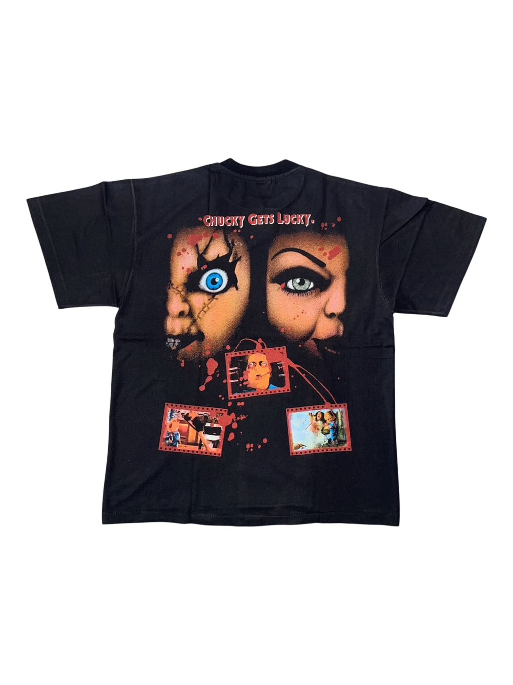 VINTAGE BOOTLEG "CHUCKY" MOVIE FRONT & BACK HIT TEE
