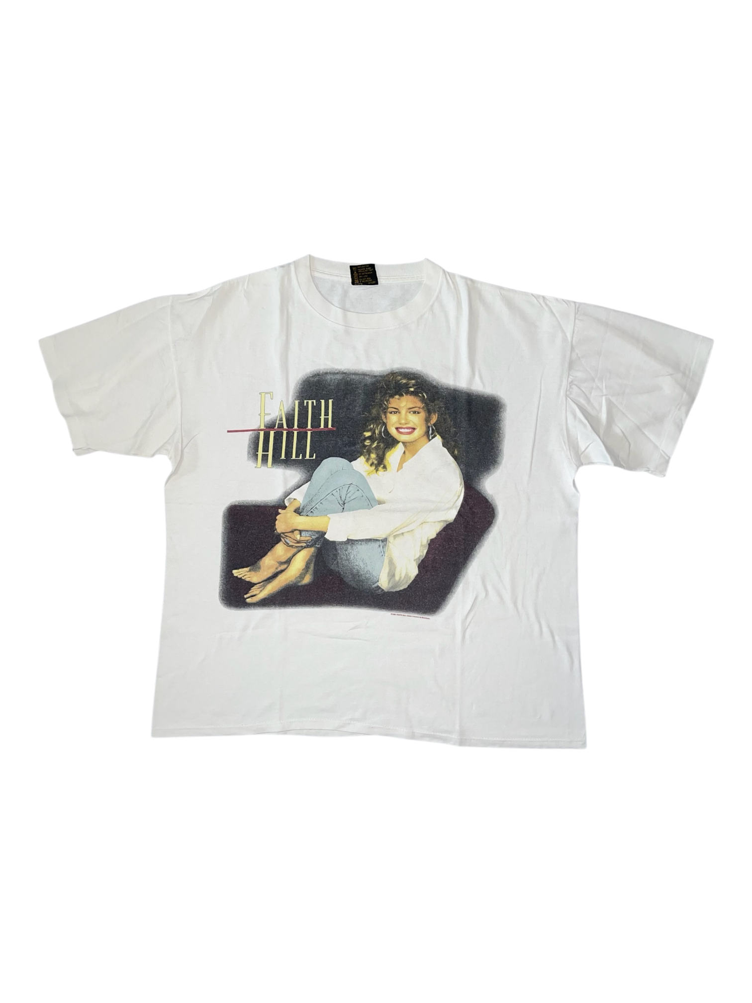 VINTAGE 1994 FAITH HILL ARTIST WHITE TEE