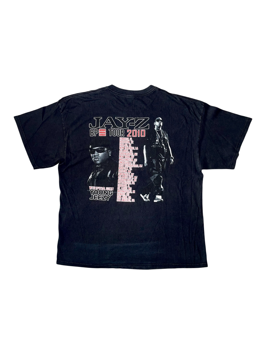 VINTAGE JAY-Z & YOUNG JEEZY 2010 BP TOUR TEE