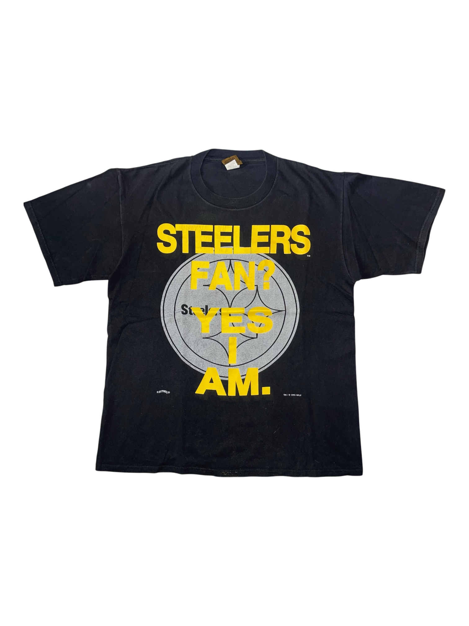 VINTAGE 1995 NFL PITTSBURGH STEELERS BLACK TEE